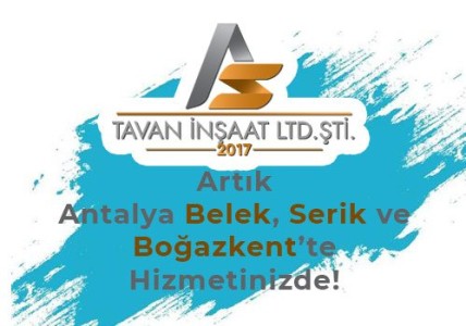 AsTavan Kalitesi Antalya'da Da Sizlerle!